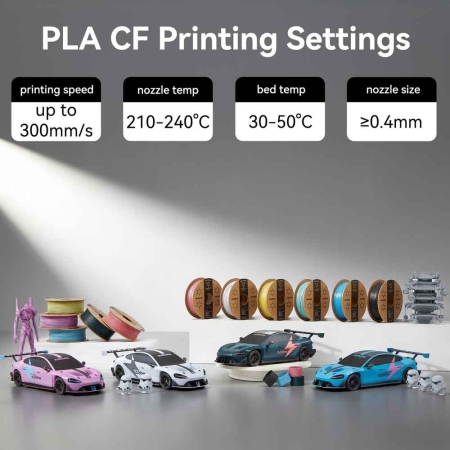 3d printing filament, pla cf carbon fiber, pla 3d printing