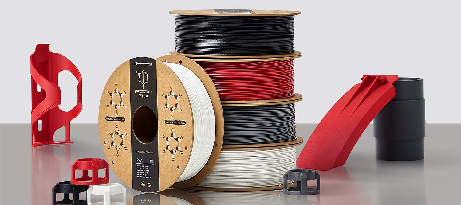 IPCON PPA 3D Printing Filament Engineered for demanding environments ppa filament, 3d printing filament,