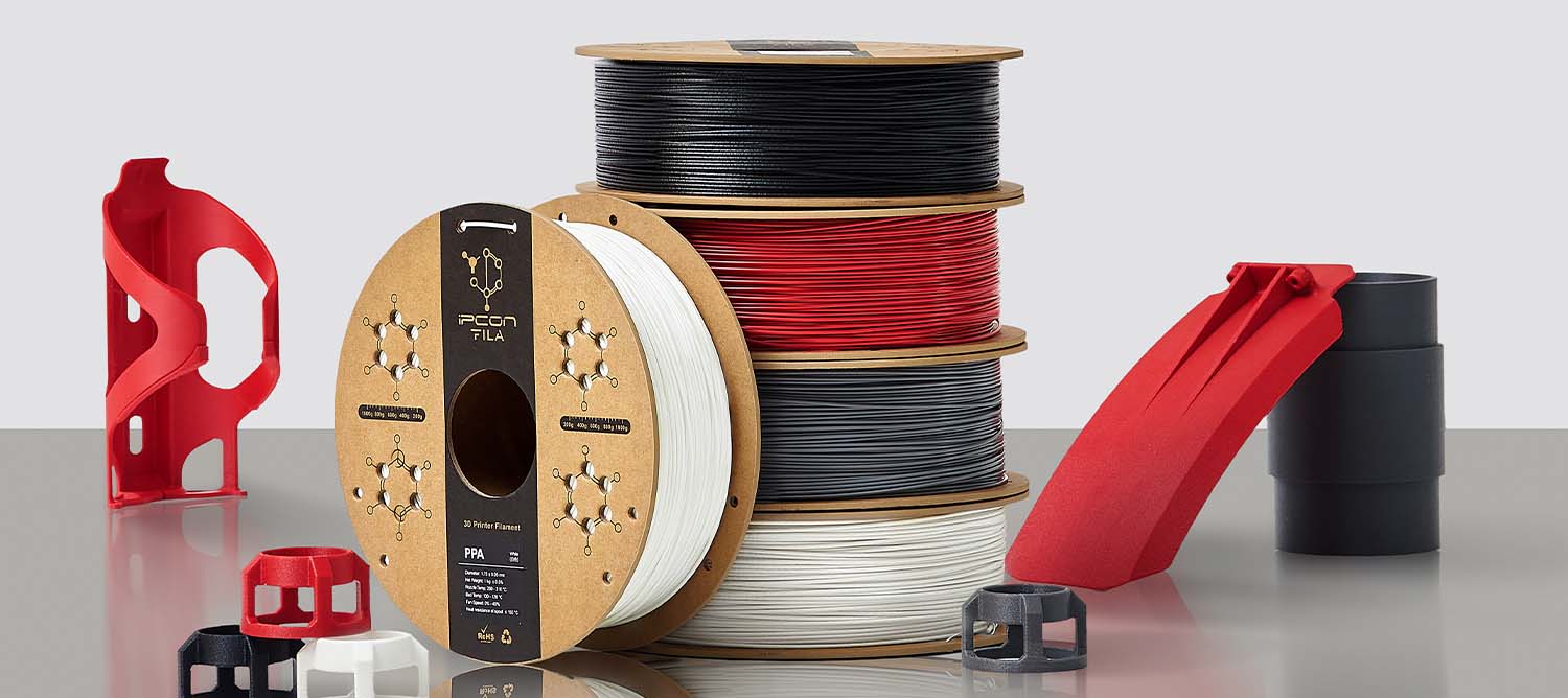IPCON PPA CF 3D Printing Filament Industrial 3D Printing ppa cf, ppa cf filament, ppa cf a1