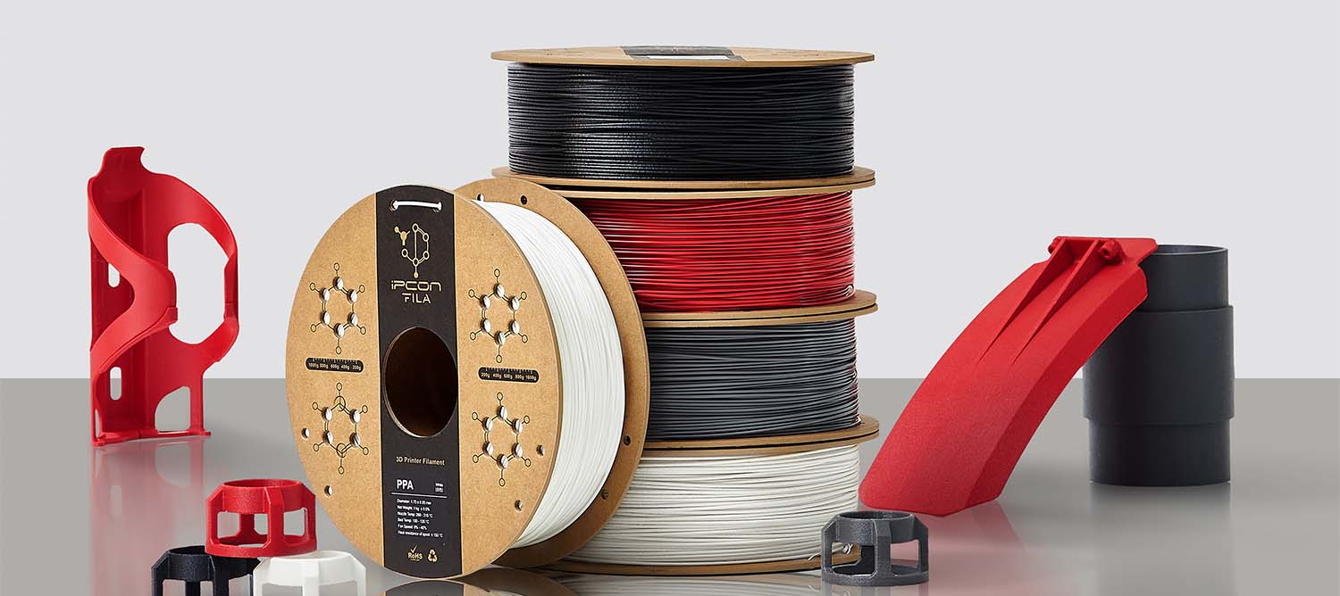 IPCON PPA GF 3D Printing Filament for Rigid, Insulating Parts ppa gf, ppa gf filament, 3d printing